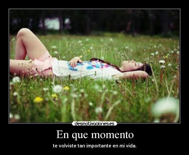 En que momento - 
