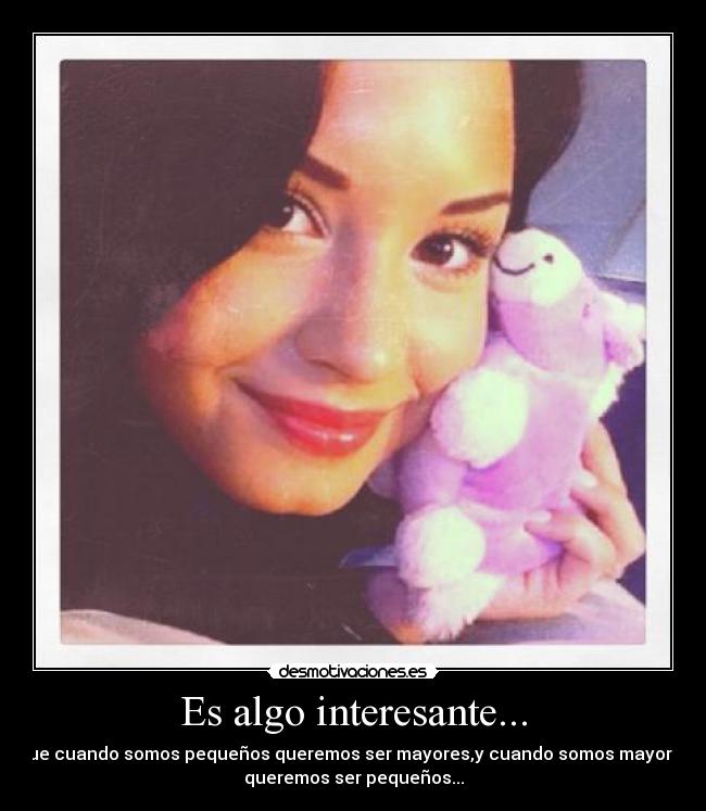 Es algo interesante... -