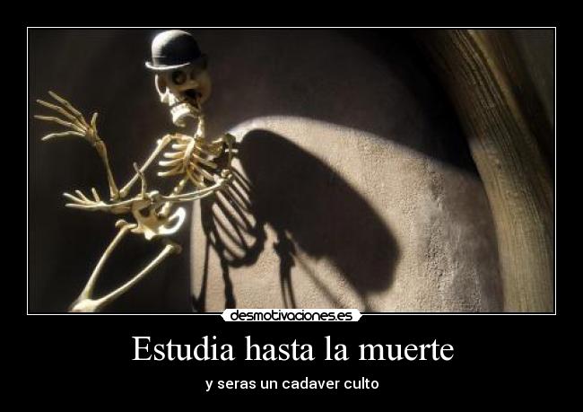 Estudia hasta la muerte - 