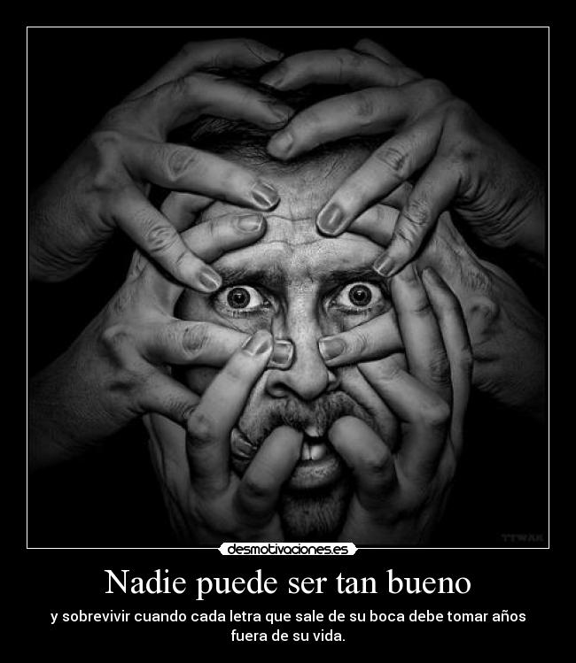 Nadie puede ser tan bueno - 