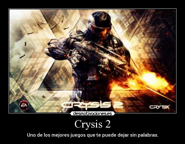 Crysis 2 - Uno de los mejores juegos que te puede dejar sin palabras.