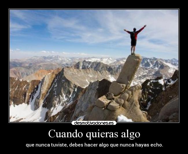 Cuando quieras algo -