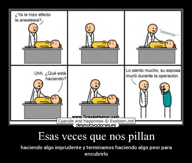 Esas veces que nos pillan -