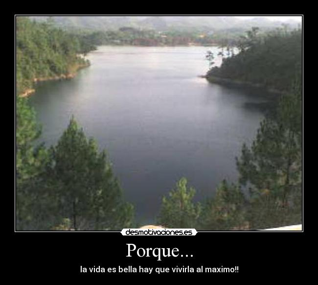 Porque... - la vida es bella hay que vivirla al maximo!!