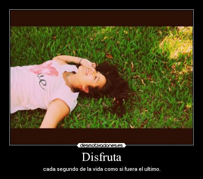 Disfruta -