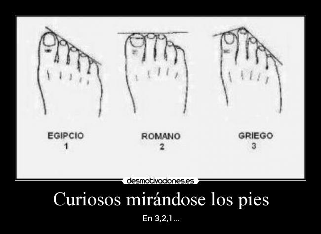 Curiosos mirándose los pies - En 3,2,1...