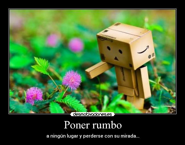 Poner rumbo - a ningún lugar y perderse con su mirada...