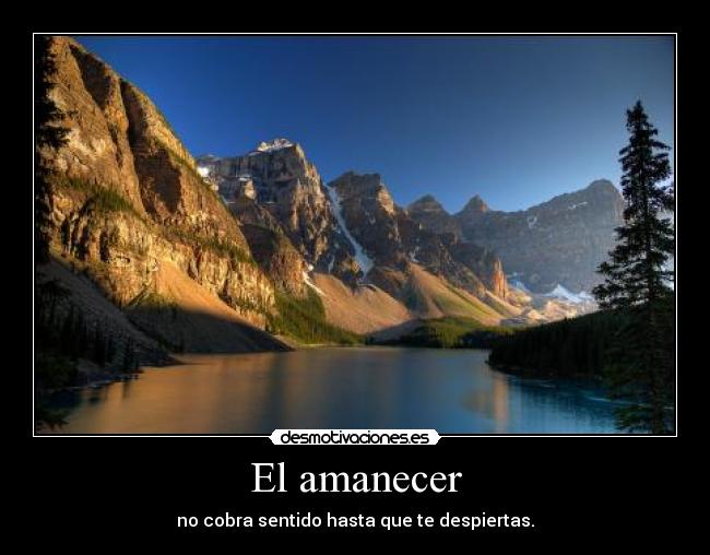 El amanecer - 