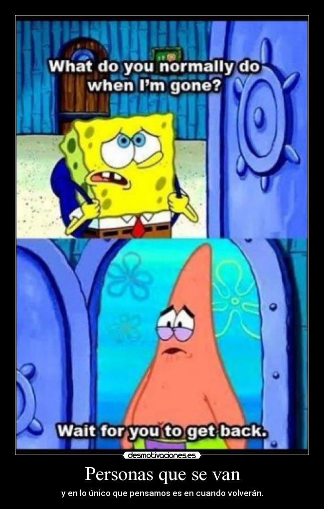 Personas que se van -