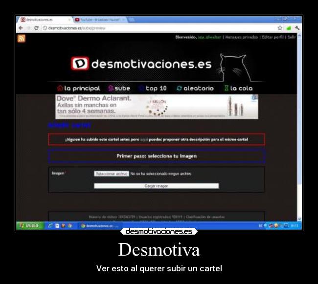 Desmotiva - Ver esto al querer subir un cartel