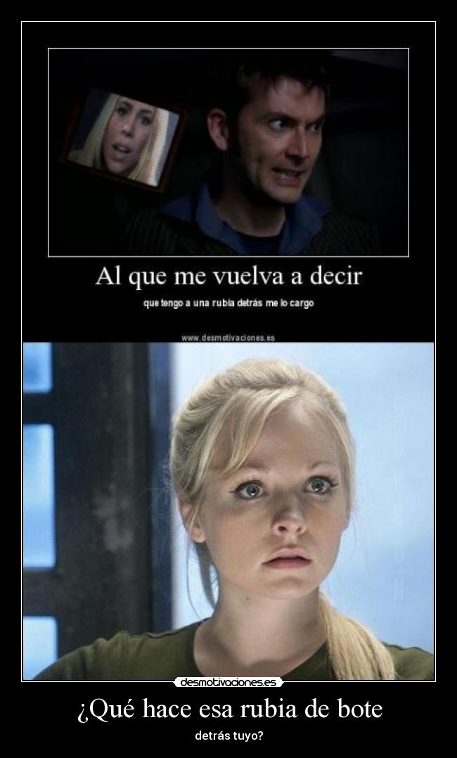 ¿Qué hace esa rubia de bote - 