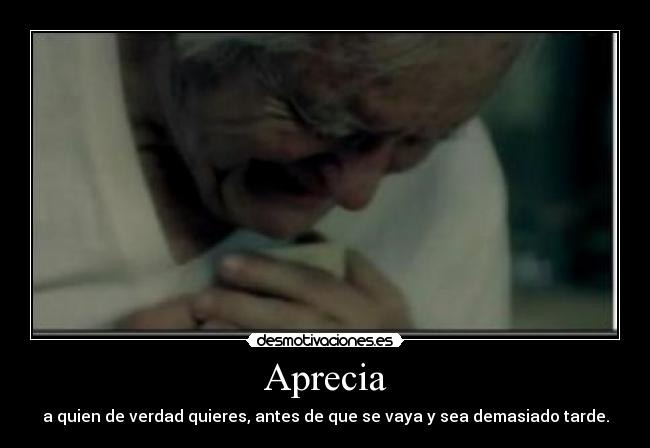 carteles aprecia quien verdad quieres desmotivaciones