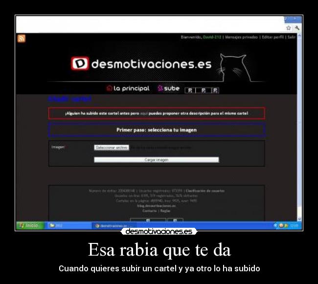 Esa rabia que te da - Cuando quieres subir un cartel y ya otro lo ha subido