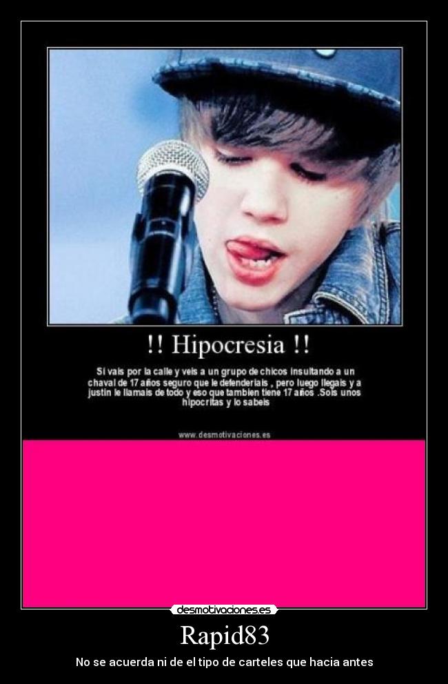 Rapid83 - No se acuerda ni de el tipo de carteles que hacia antes