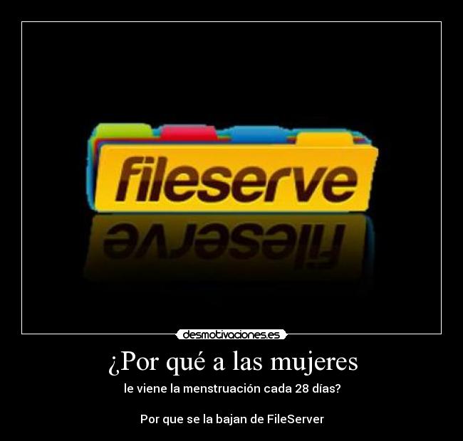 carteles fileserver menstruacion desmotivaciones