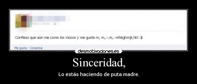 Sinceridad, - 
