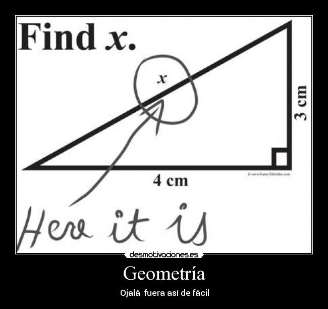 Geometría - Ojalá fuera así de fácil