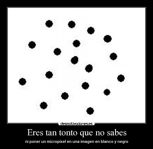 Eres tan tonto que no sabes -