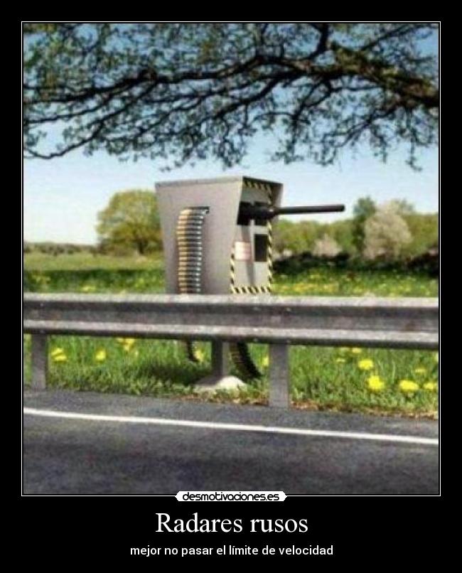 Radares rusos - mejor no pasar el límite de velocidad