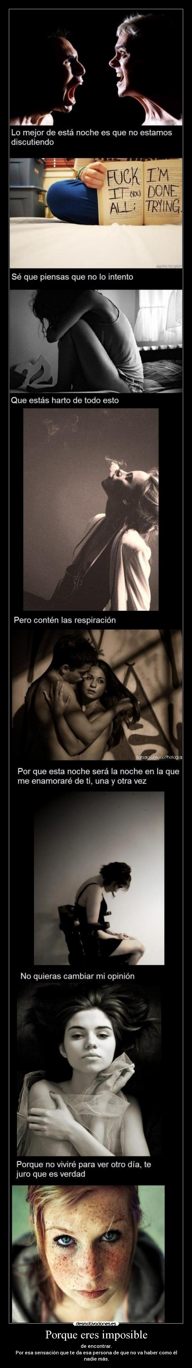 Porque eres imposible -