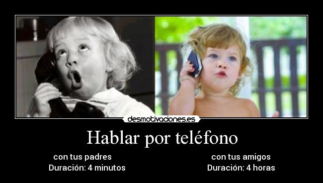 Hablar por teléfono -