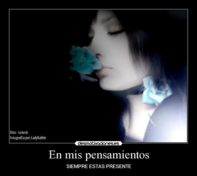 En mis pensamientos -
