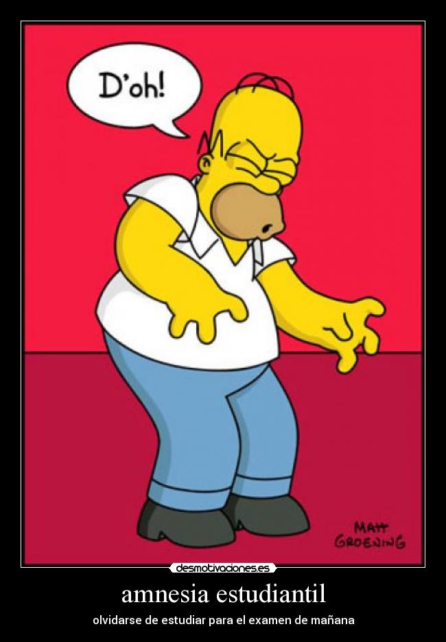carteles amnesia estudiantil desmotivaciones