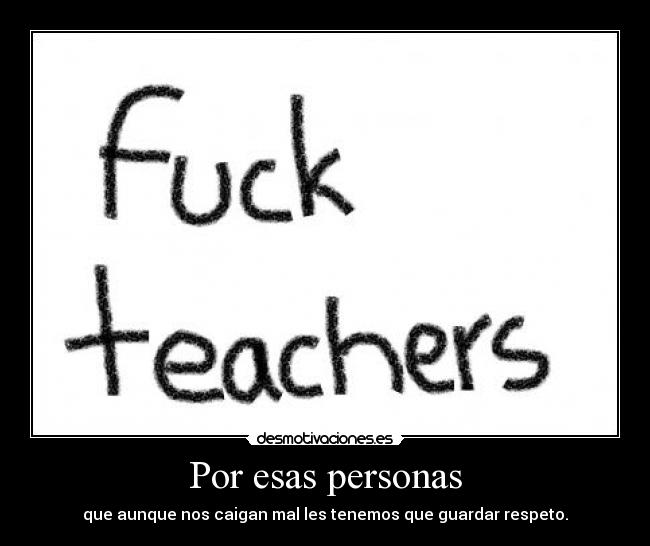 Por esas personas -