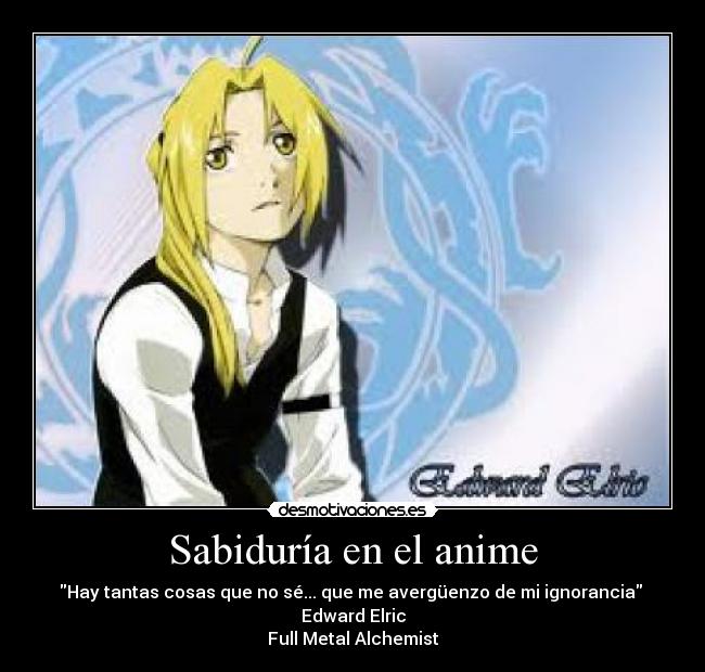 Sabiduría en el anime - 
