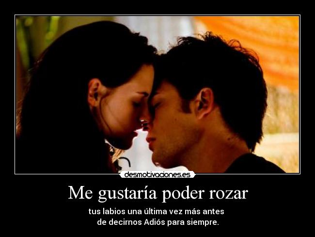 Me gustaría poder rozar -