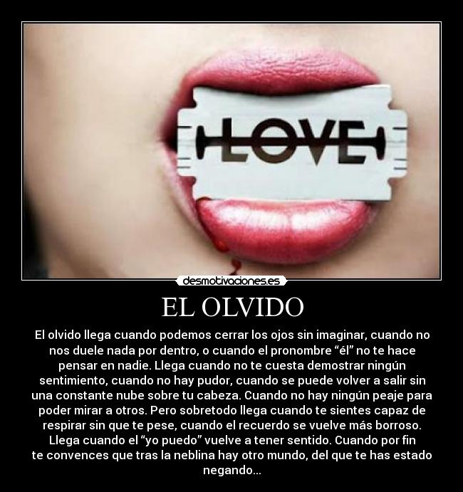 EL OLVIDO - 