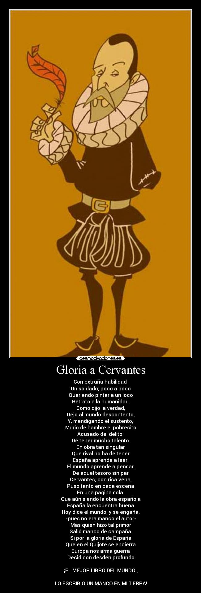 Gloria a Cervantes -