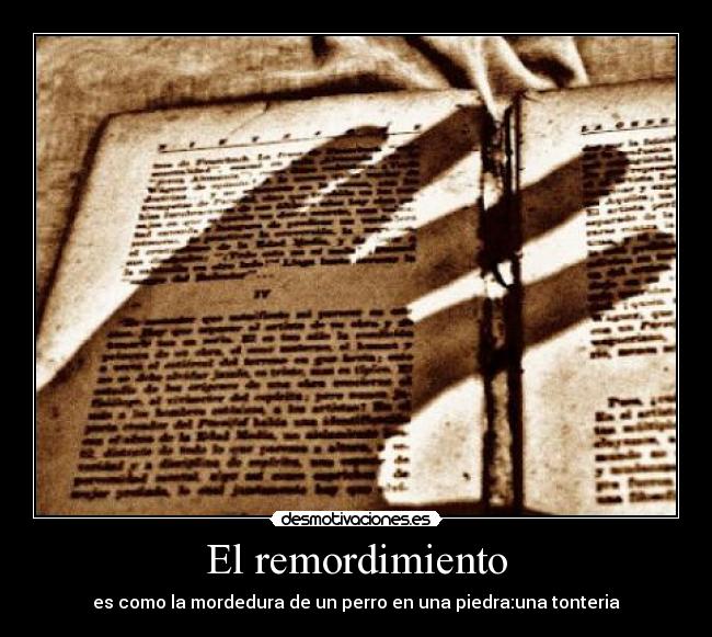 El remordimiento -