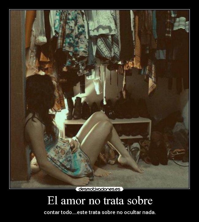 El amor no trata sobre -