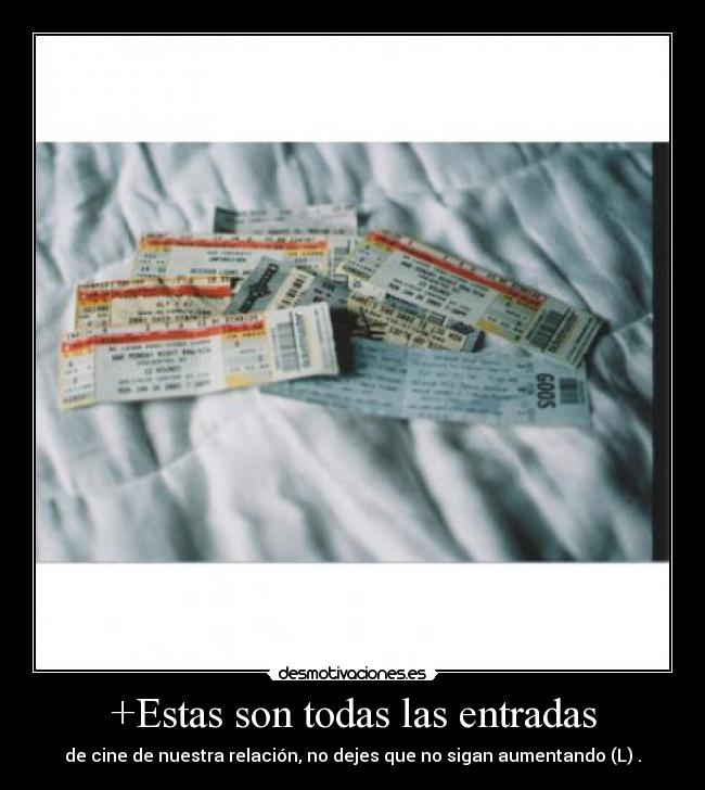 +Estas son todas las entradas - 