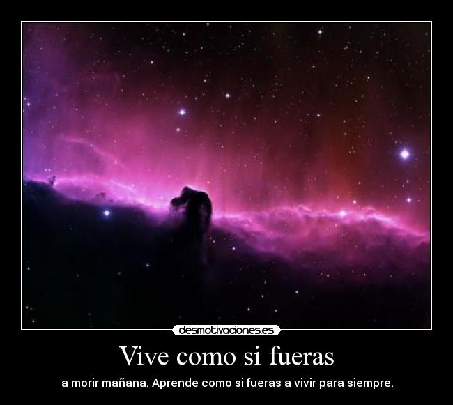 Vive como si fueras -