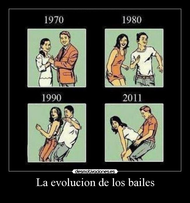 La evolucion de los bailes -