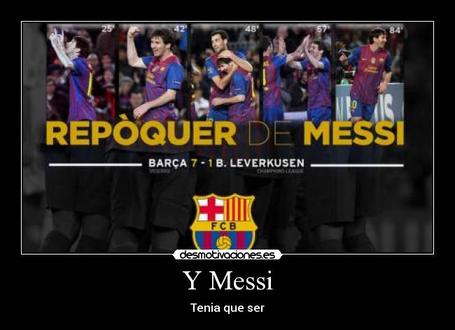 Y Messi - Tenia que ser
