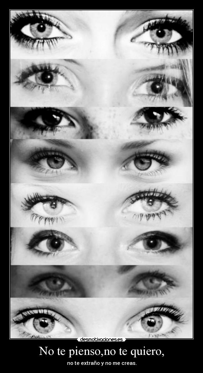 No te pienso,no te quiero, - 