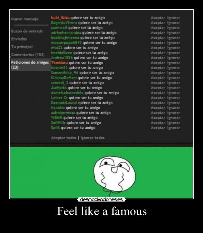 Feel like a famous - 