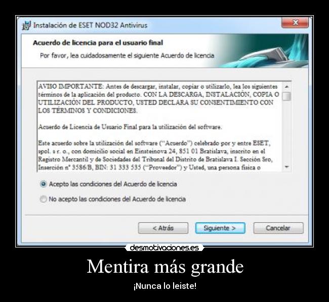 carteles mentira mentira desmotivaciones