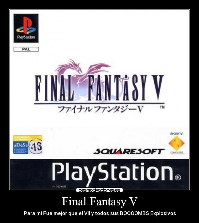 Final Fantasy V - Para mi Fue mejor que el VII y todos sus BOOOOMBS Explosivos