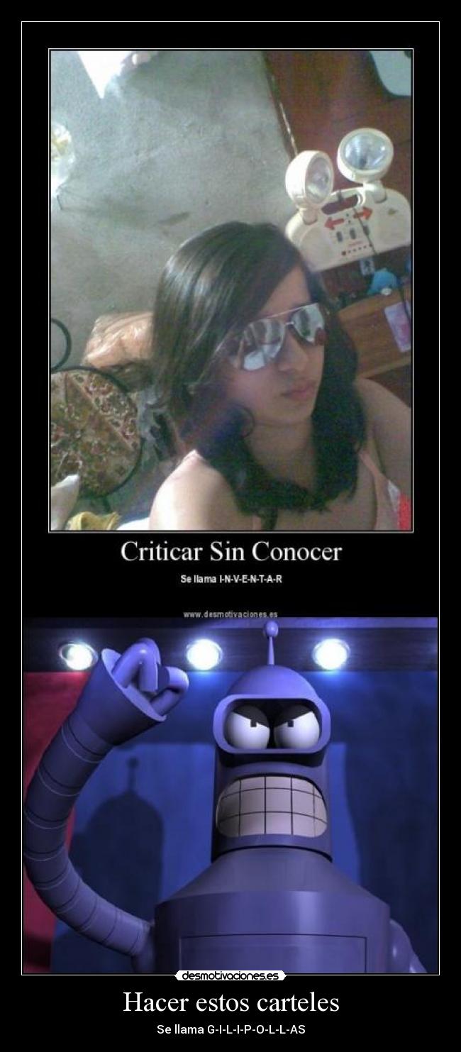 Hacer estos carteles -