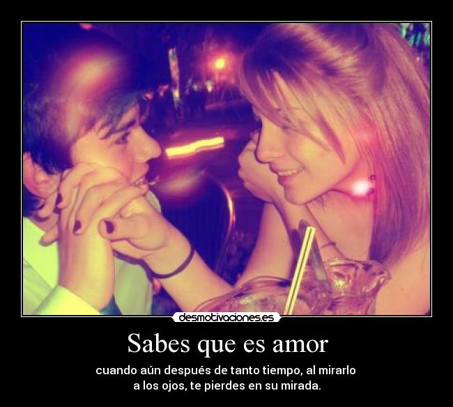 Sabes que es amor - 