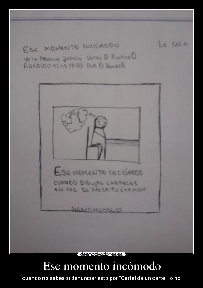Ese momento incómodo - 