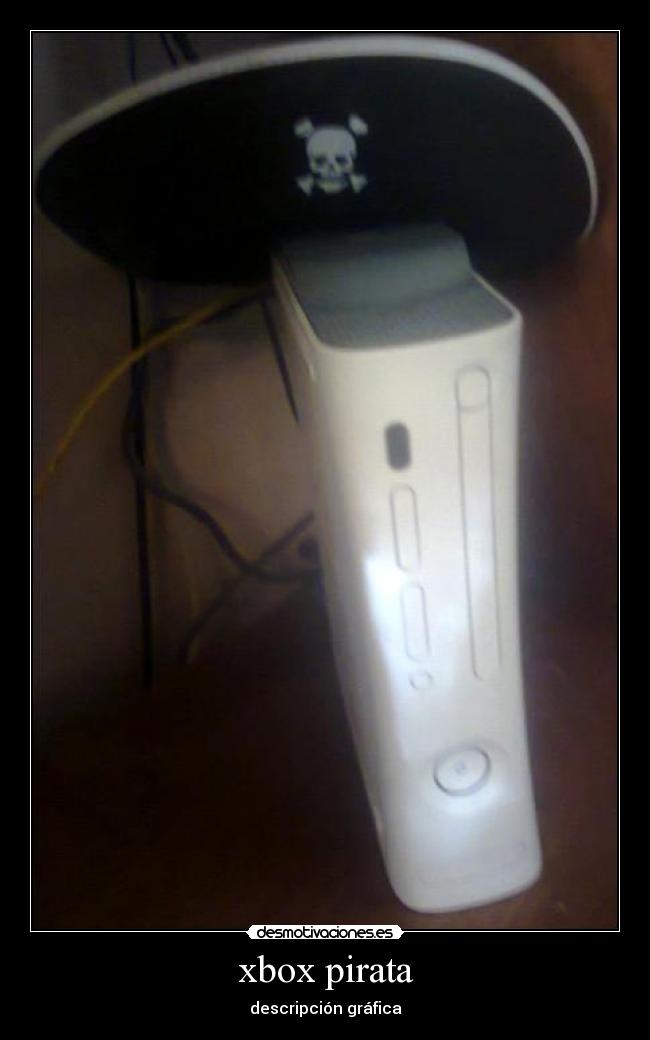 xbox pirata - descripción gráfica