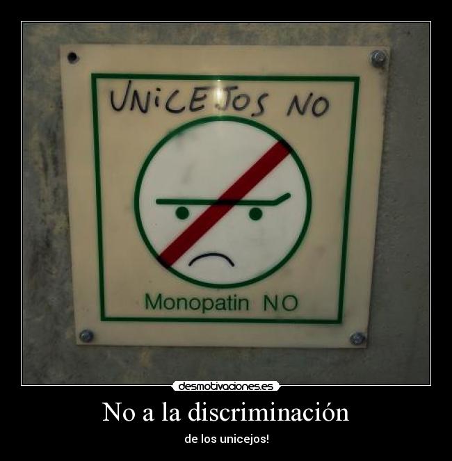 No a la discriminación - 