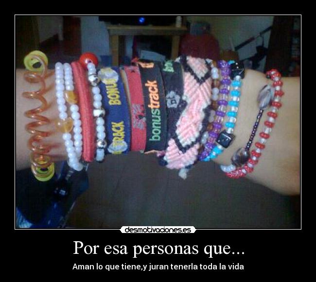 Por esa personas que... -