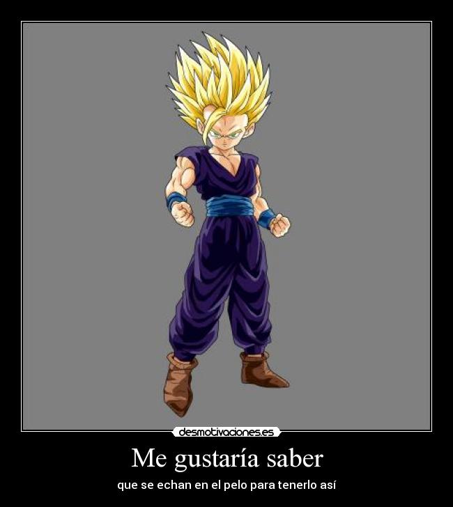 Me gustaría saber - que se echan en el pelo para tenerlo así