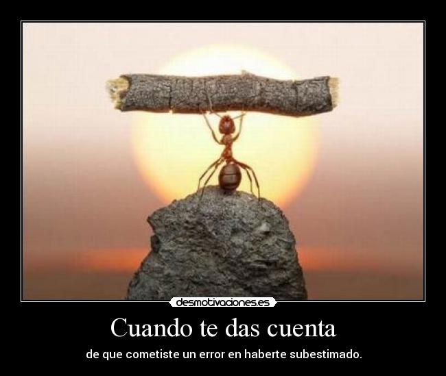 Cuando te das cuenta - 